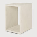 White Microcement Bedside Table | Ethnicraft Elements | Oroatrade.com