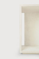 White Microcement Bedside Table | Ethnicraft Elements | Oroatrade.com