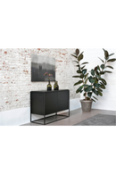 2-Door Wooden Black Oak Sideboard | Ethnicraft Monolit | Oroatrade.com