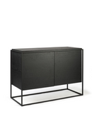 2-Door Wooden Black Oak Sideboard | Ethnicraft Monolit | Oroatrade.com