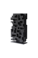 Black Teak Abstract Sculpture | Ethnicraft Stele | Oroatrade.com