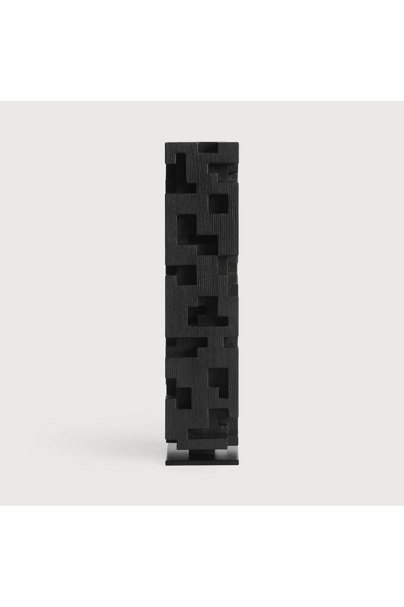 Black Teak Decorative Object | Ethnicraft Colonne | Oroatrade.com