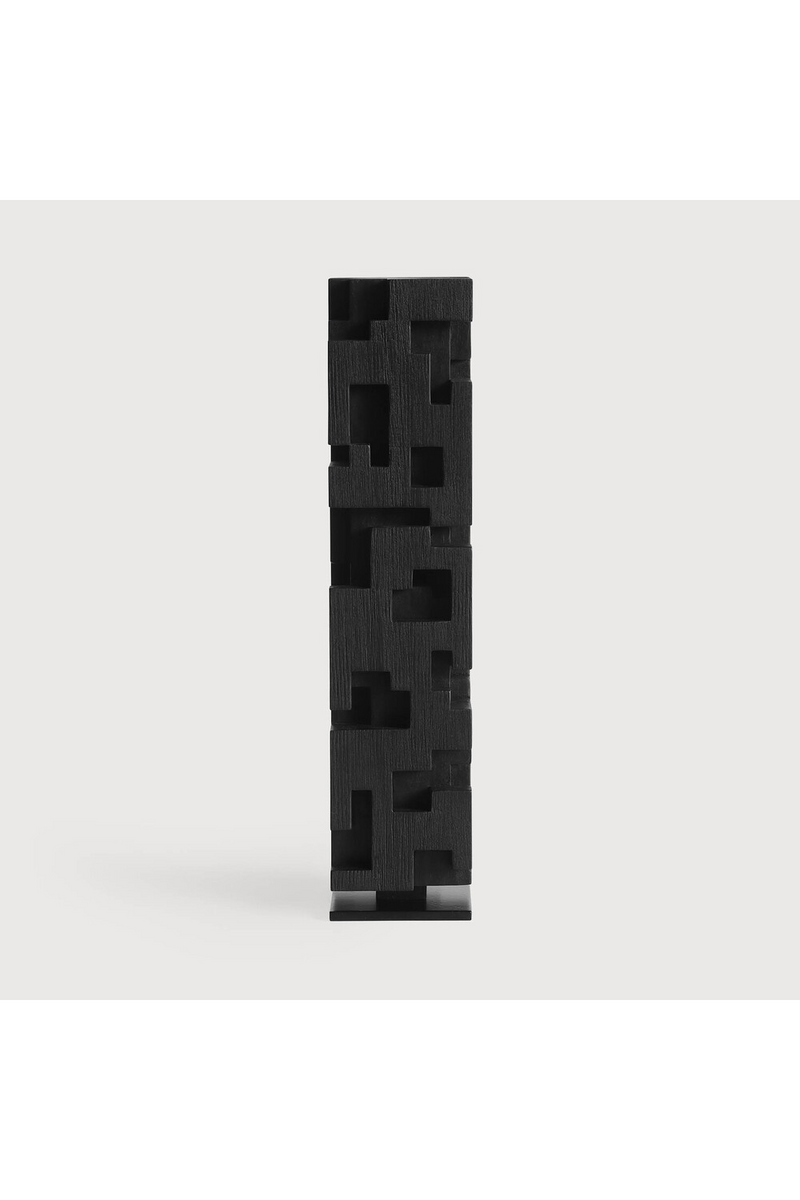 Black Teak Decorative Object | Ethnicraft Colonne | Oroatrade.com