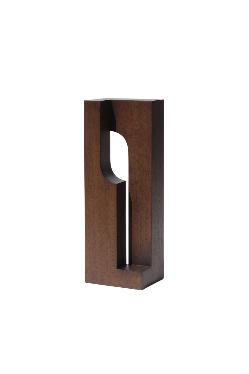 Mahogany Geometric Sculpture | Ethnicraft Kolom | Oroatrade.com