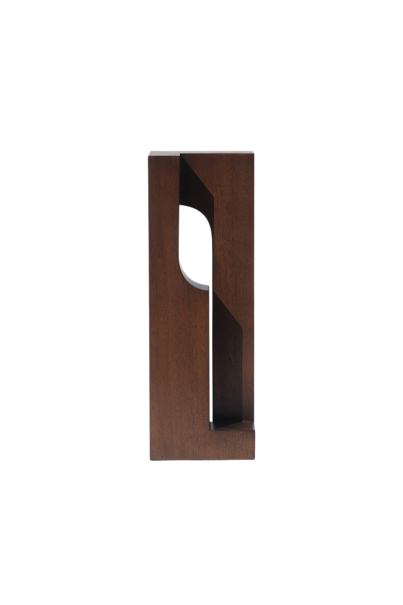 Mahogany Geometric Sculpture | Ethnicraft Kolom | Oroatrade.com