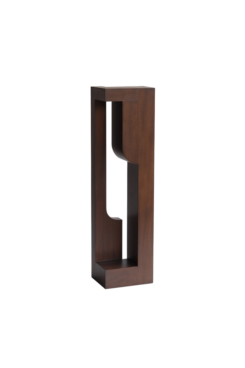 Mahogany Geometric Sculpture | Ethnicraft Kolom | Oroatrade.com