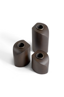 Brown Mahogany Candle Holders (3) | Ethnicraft PI | Oroatrade.com