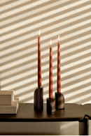 Brown Mahogany Candle Holders (3) | Ethnicraft PI | Oroatrade.com