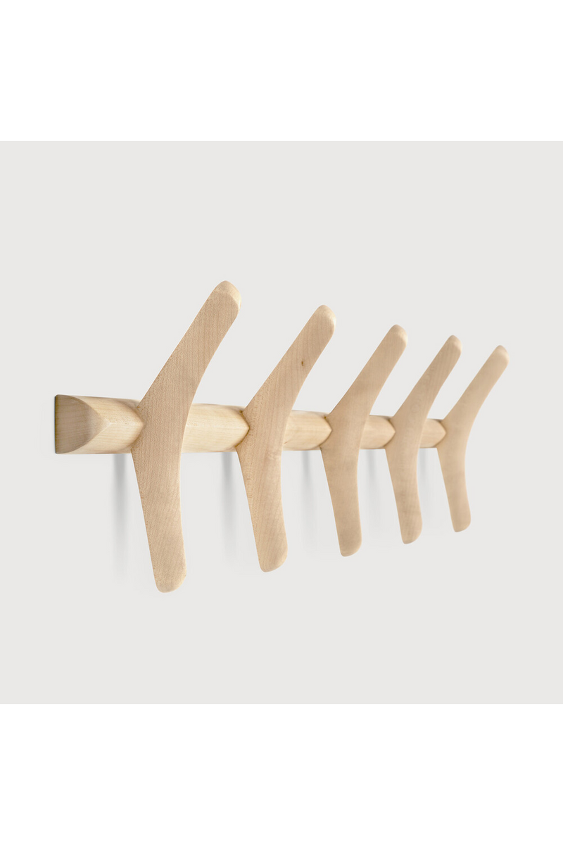 Brown Mahogany Wall Coat Rack | Ethnicraft PI | Oroatrade.com