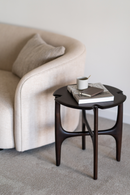 Varnished Round Side Table | Ethnicraft PI | Oroatrade.com