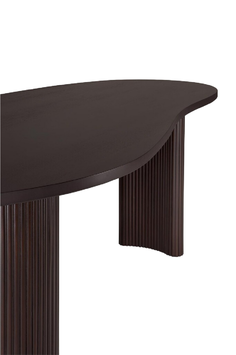 Dark Brown Mahogany Desk | Boomerang Ethnicraft