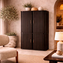 Brown Mahogany Filing Cabinet | Ethnicraft Roller Max | Oroatrade.com