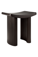 Brown Mahogany Curved Stool | Ethnicraft Roller Max | Oroatrade.com