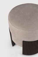 Cushioned Mahogany Pouf | Ethnicraft Roller Max | Oroatrade.com