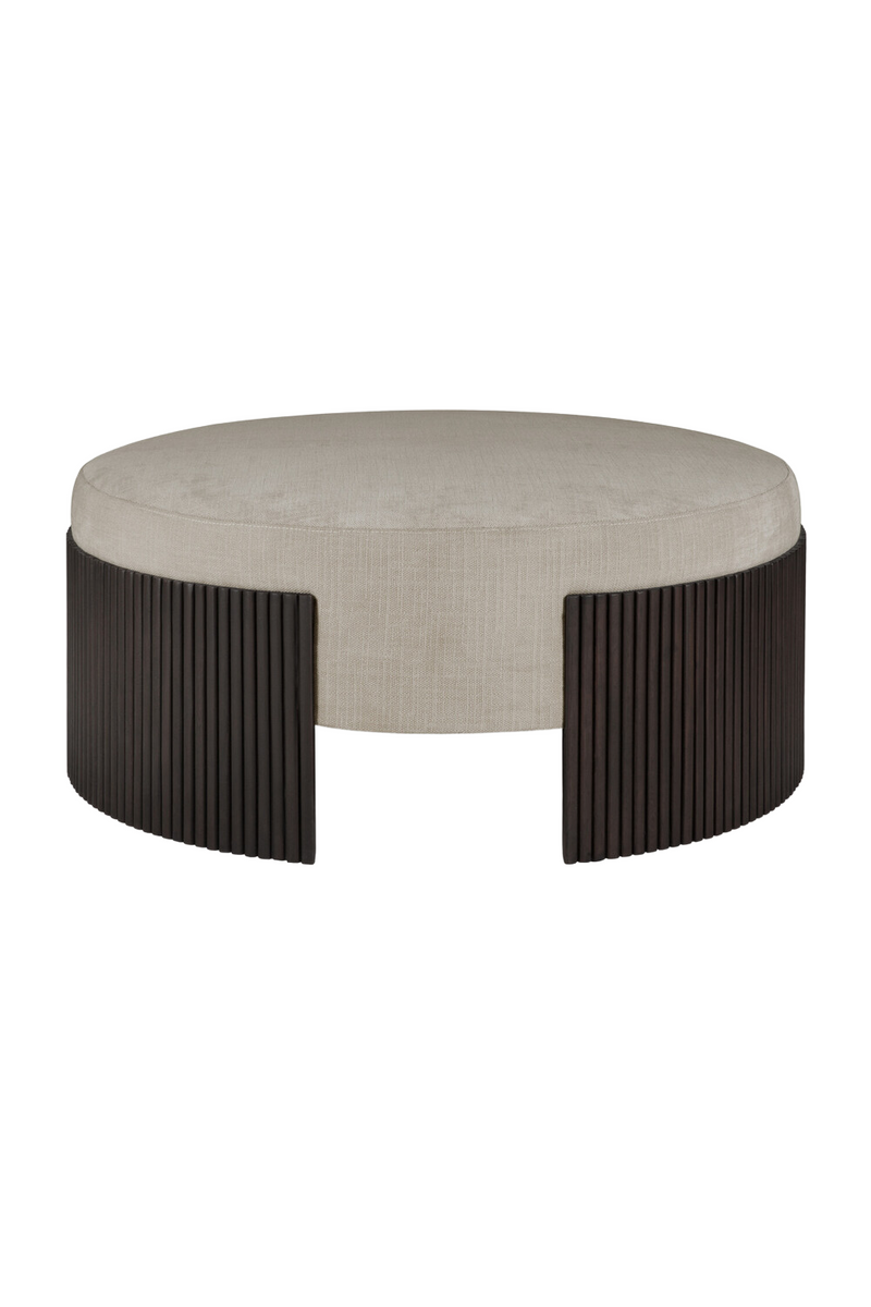 Round Slatted Pouf | Ethnicraft Roller Max | Oroatrade.com