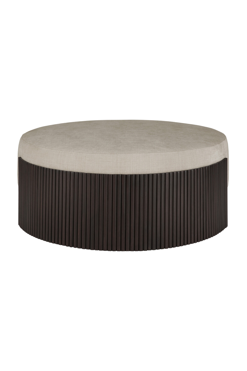 Round Slatted Pouf | Ethnicraft Roller Max | Oroatrade.com