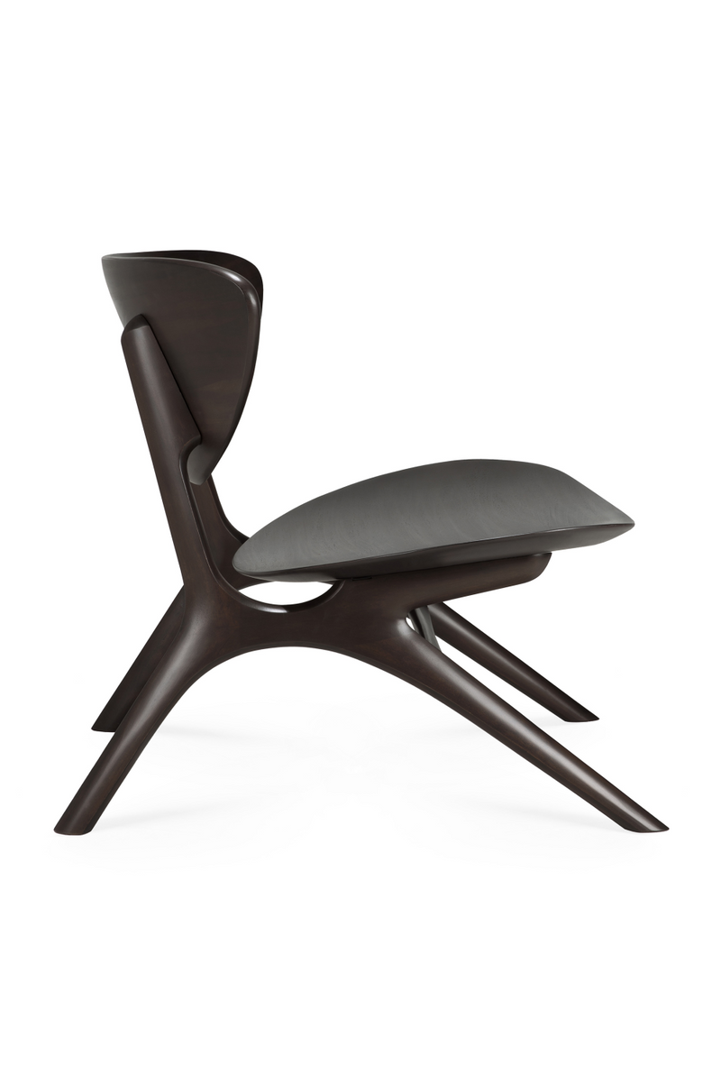 Mahogany Curved Lounge Chair | Ethnicraft Eye | Oroatrade.com