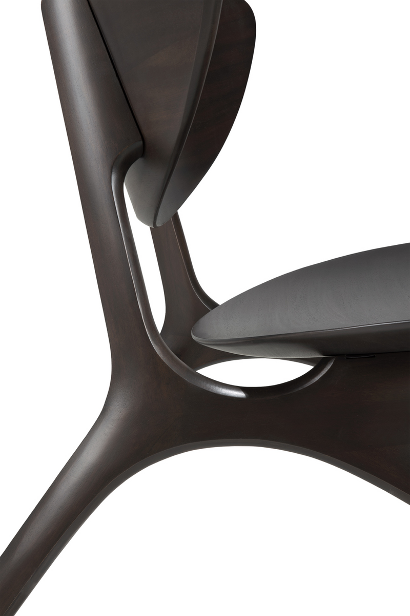 Mahogany Curved Lounge Chair | Ethnicraft Eye | Oroatrade.com