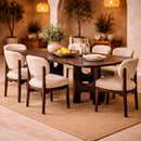 Brown Mahogany Dining Table | Ethnicraft Flow | Oroatrade.com