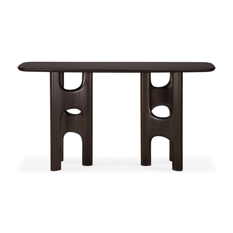 Brown Mahogany Console Table | Ethnicraft Flow | Oroa Trade