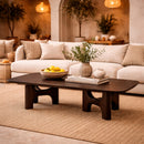 Brown Mahogany Coffee Table | Ethnicraft Flow | Oroatrade.com