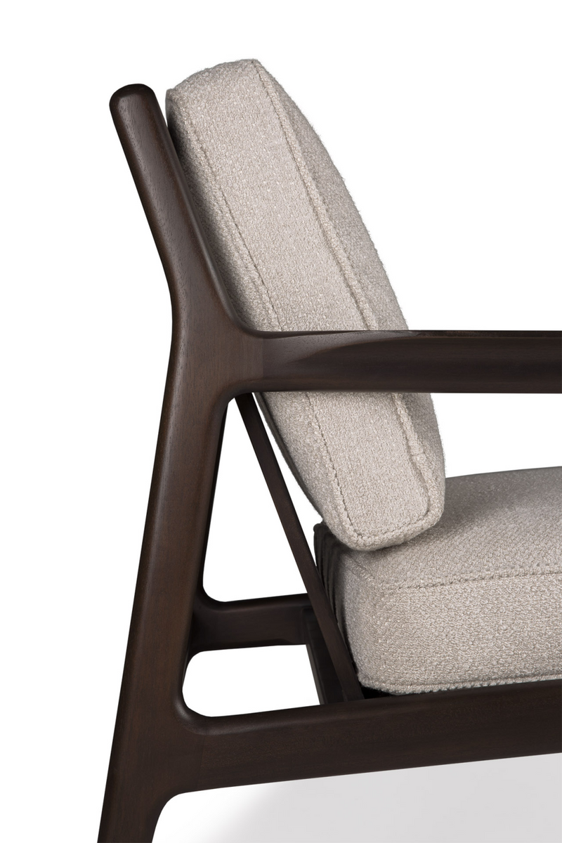 Cushioned Mahogany Lounge Chair | Ethnicraft Jack | Oroatrade.com