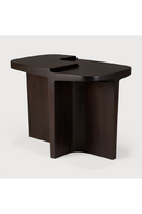 Carved Brown Mahogany Side Table | Ethnicraft Brutalist | Oroatrade.com