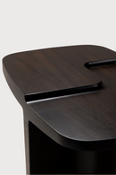 Carved Brown Mahogany Side Table | Ethnicraft Brutalist | Oroatrade.com