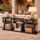 Solid Mahogany Sofa Console | Ethnicraft Block | Oroatrade.com