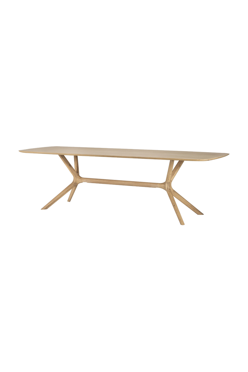 Cross Leg Oak Dining Table | Ethnicraft Oak