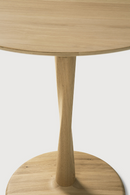 Solid Oak Pedestal Dining Table | Ethnicraft Torsion | Oroatrade.com