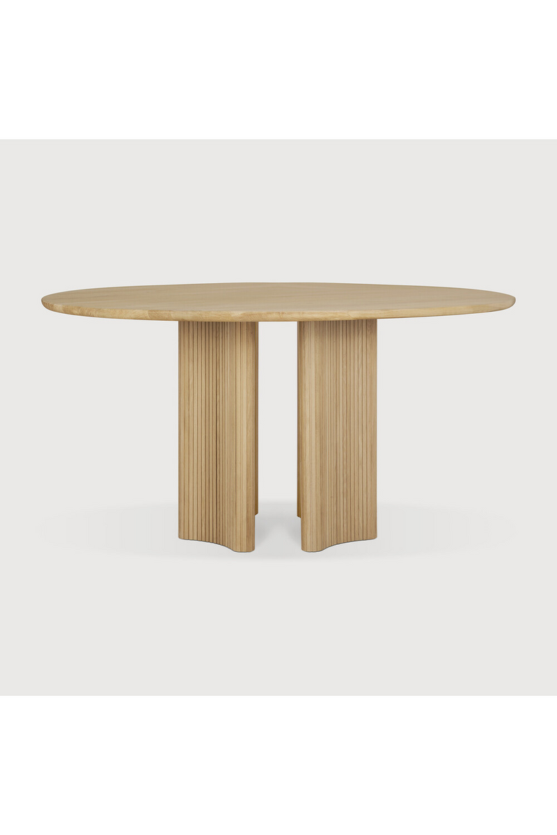 Round Mahogany Dining Table | Ethnicraft Roller Max | Oroatrade.com