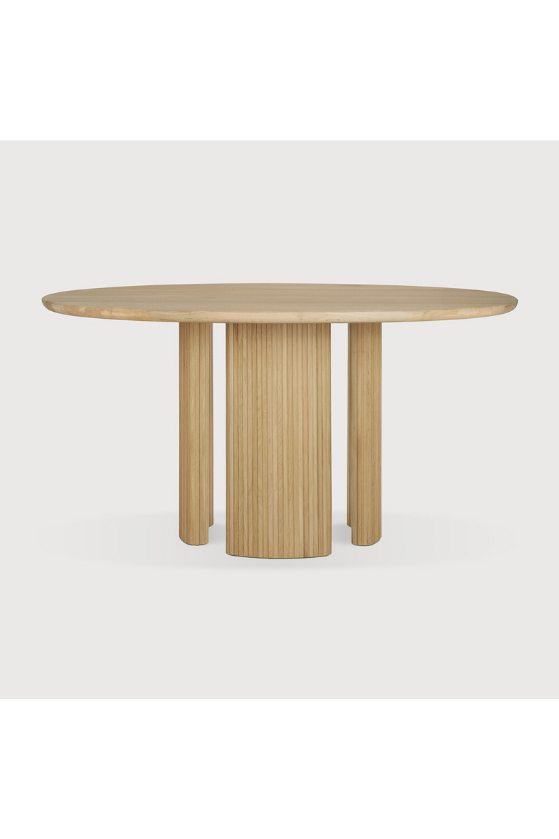 Round Mahogany Dining Table | Ethnicraft Roller Max | Oroatrade.com
