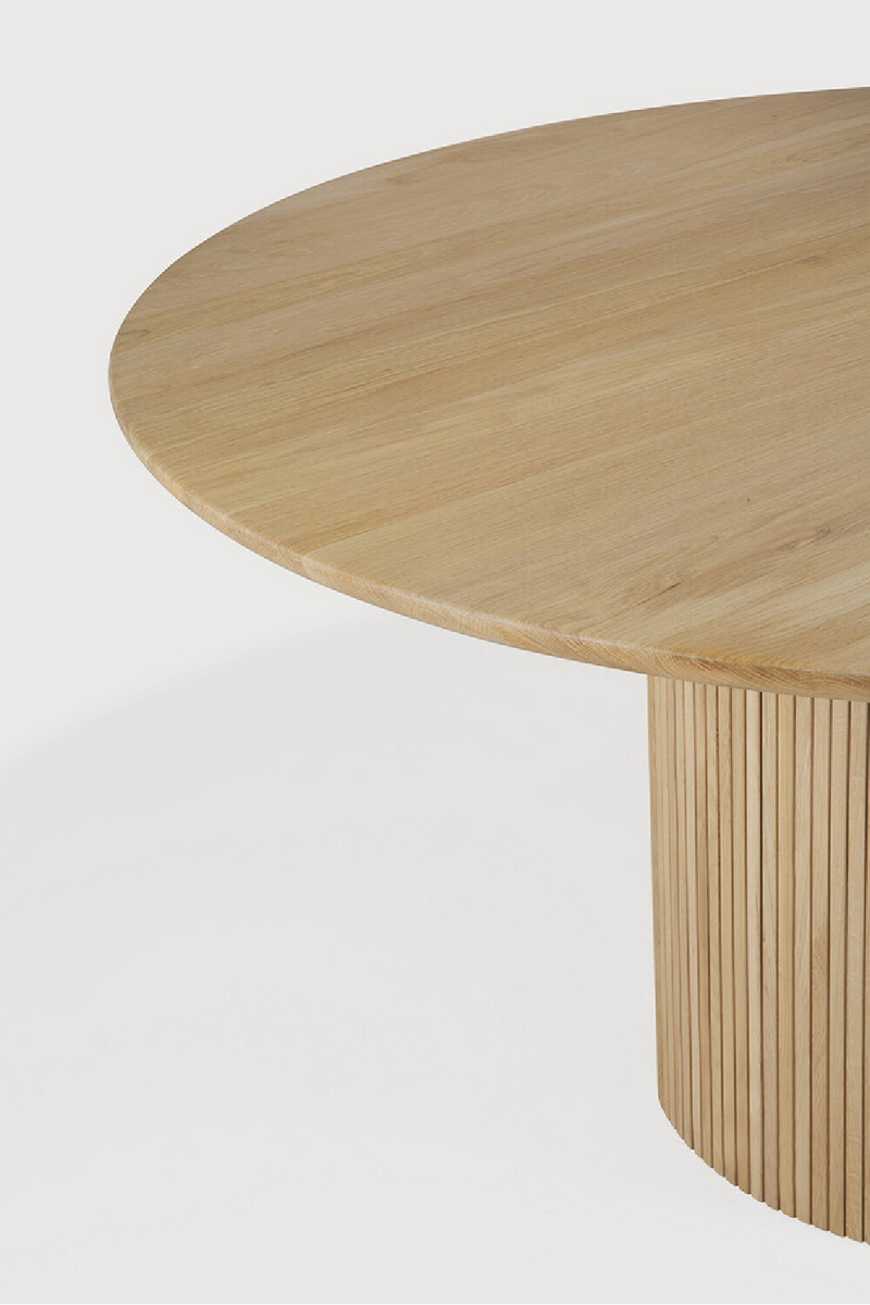 Round Mahogany Dining Table | Ethnicraft Roller Max | Oroatrade.com