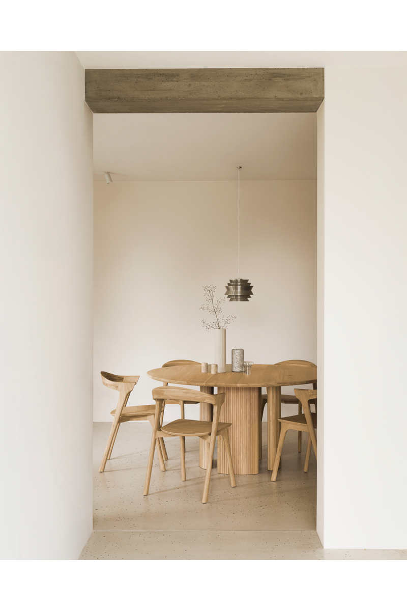 Round Mahogany Dining Table | Ethnicraft Roller Max | Oroatrade.com