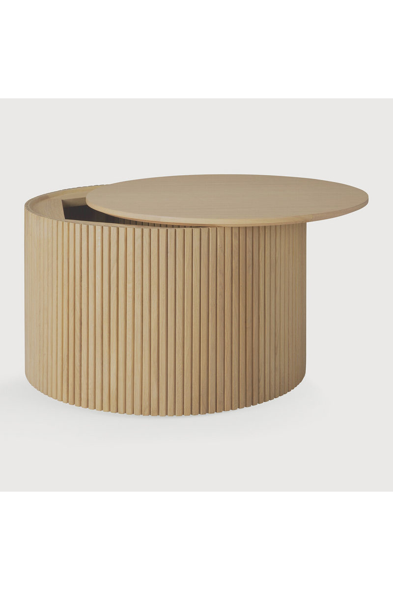 Round Storage Coffee Table | Ethnicraft Roller Max | Oroatrade.com