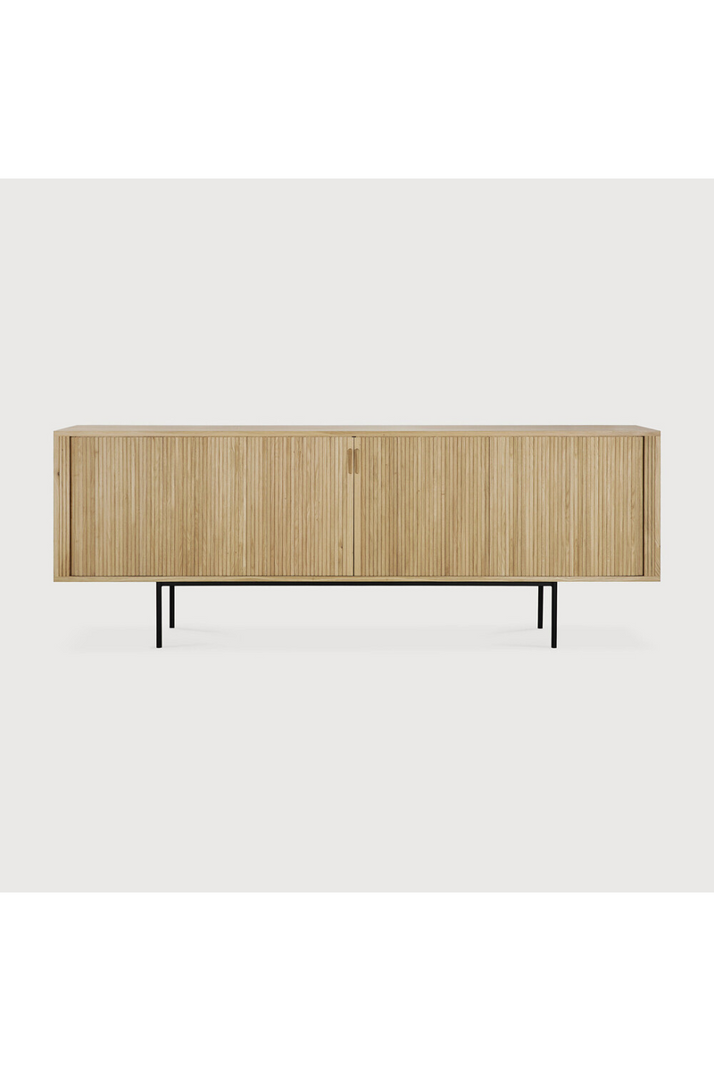 Sliding Door Oak Sideboard | Ethnicraft Roller Max | Oroatrade.com