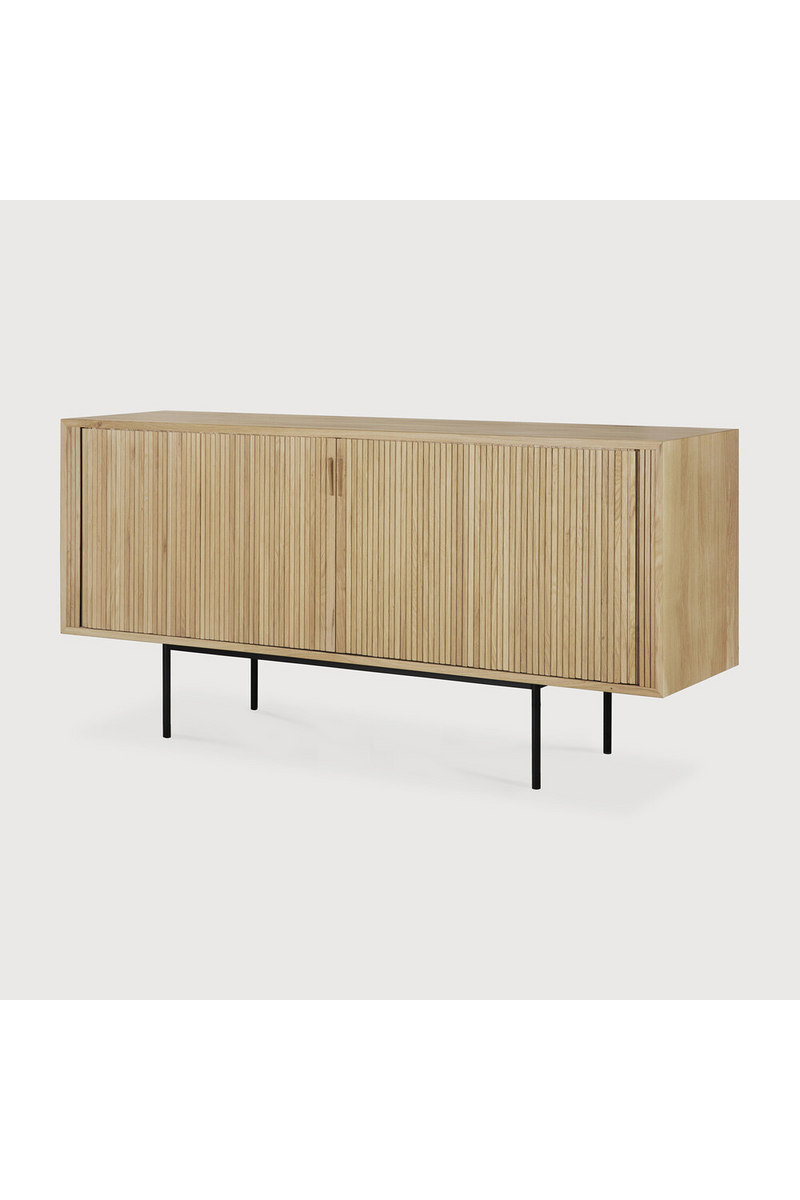 Sliding Door Oak Sideboard | Ethnicraft Roller Max | Oroatrade.com