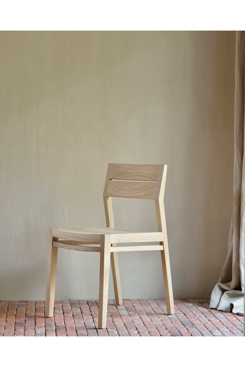 Varnished Oak Dining Chair | Ethnicraft EX 1 | Oroatrade.com