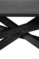 Oval Black Oak Dining Table | Ethnicraft Mikado | Oroatrade.com