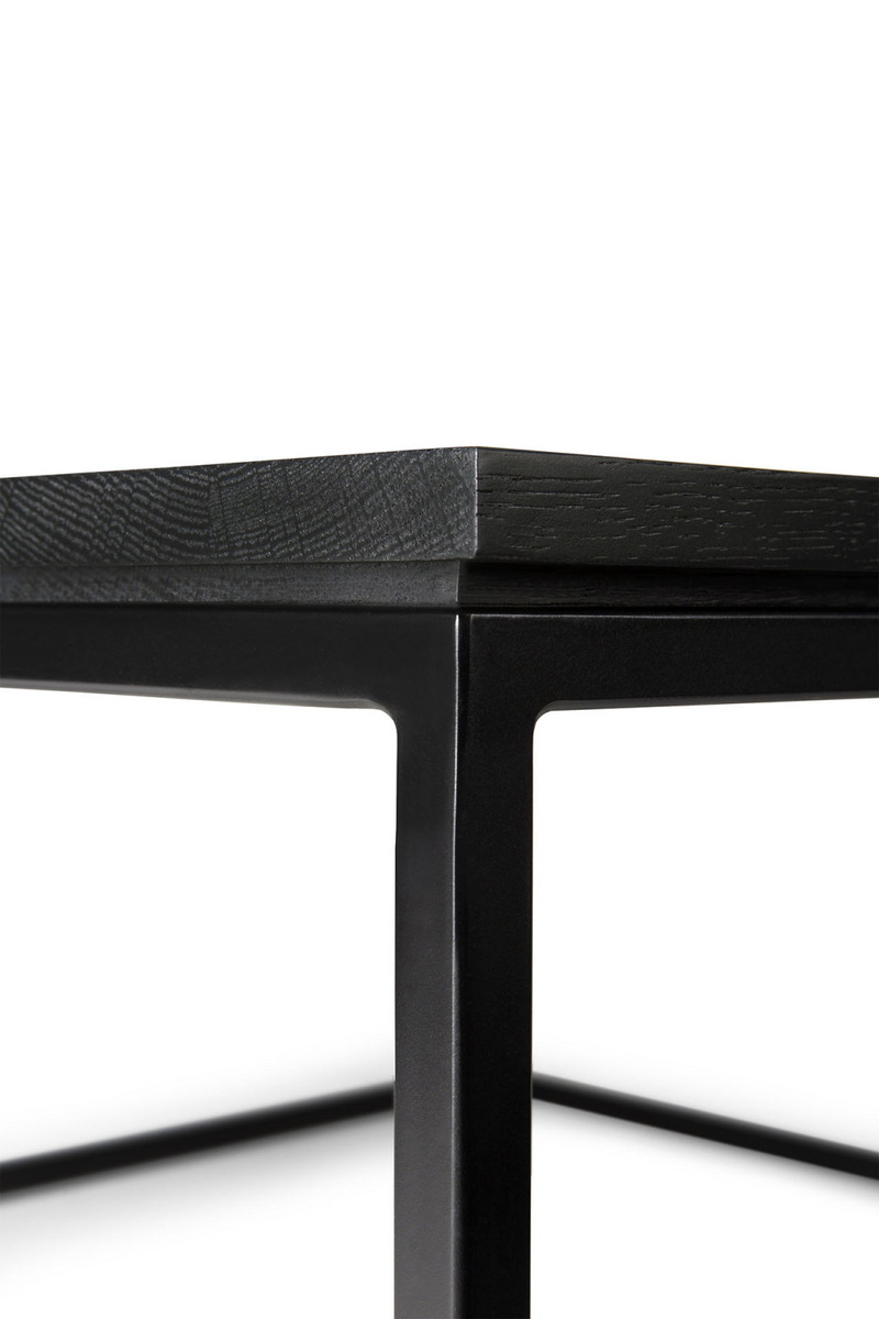 Black Metal Frame Coffee Table | Ethnicraft Thin