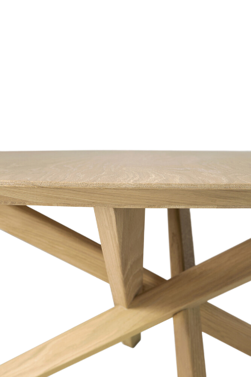 Oak Cross Leg Coffee Table | Ethnicraft Mikado | OROA TRADE