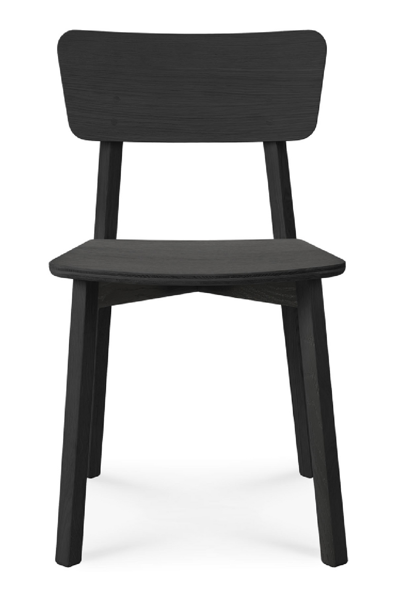 Varnished Oak Minimalist Dining Chair | Ethnicraft Casale | Oroatrade.com