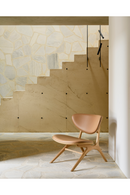 Varnished Oak Leather Lounge Chair | Ethnicraft Eye | Oroatrade.com