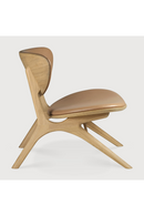 Varnished Oak Leather Lounge Chair | Ethnicraft Eye | Oroatrade.com