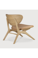 Varnished Oak Leather Lounge Chair | Ethnicraft Eye | Oroatrade.com