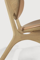 Varnished Oak Leather Lounge Chair | Ethnicraft Eye | Oroatrade.com