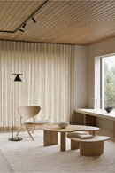 Upholstered Curved Lounge Chair | Ethnicraft Eye | Oroatrade.com