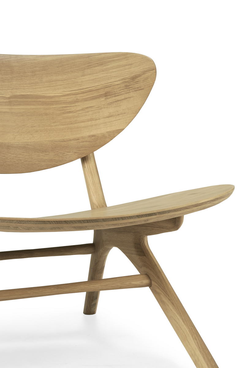 Oak Curved Lounge Chair | Ethnicraft Eye | Oroatrade.com
