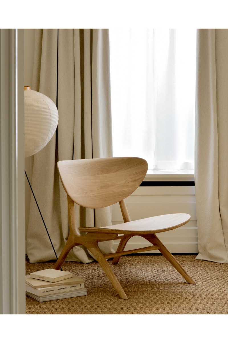 Oak Curved Lounge Chair | Ethnicraft Eye | Oroatrade.com